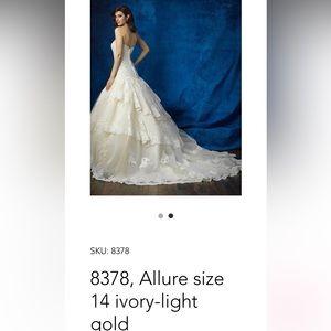 Allure Size 14 Wedding Dress ivory